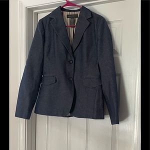 Chambray colored Bananas Republic denim blazer